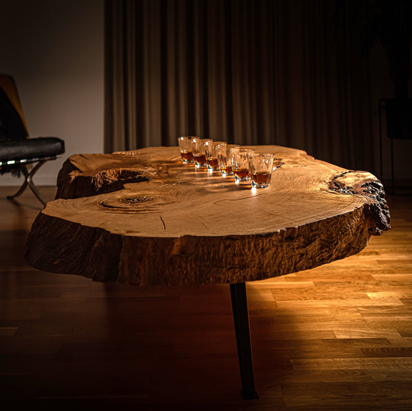 solid oak signature coffee table